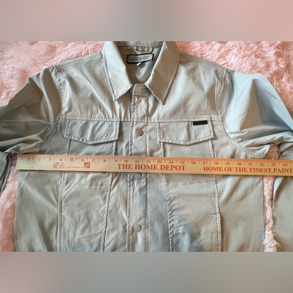 Men's Lightweight Gray Shirt Jacket